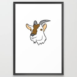 I'm Just A Boy Who Loves Goats Cute Goat Farmer Framed Art Print | Goats, Goatmom, Graphicdesign, Cute, Funny, Ilovegoats, Farming, Farmanimal, Animallover, Wool 
