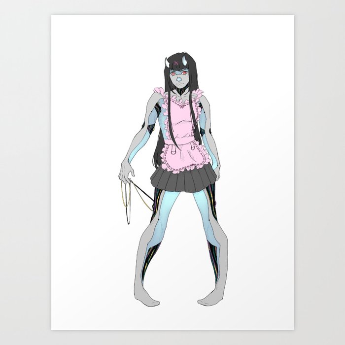 Robot maid Art Print