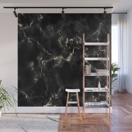 Black and Gold Marble Wall Mural