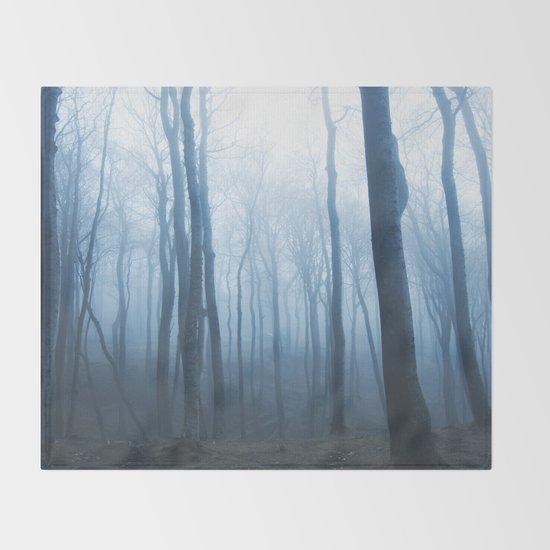 Foggy Woods #society6 #buyart Throw Blanket