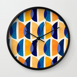 Night And Day Abstract Geometric Pattern Wall Clock