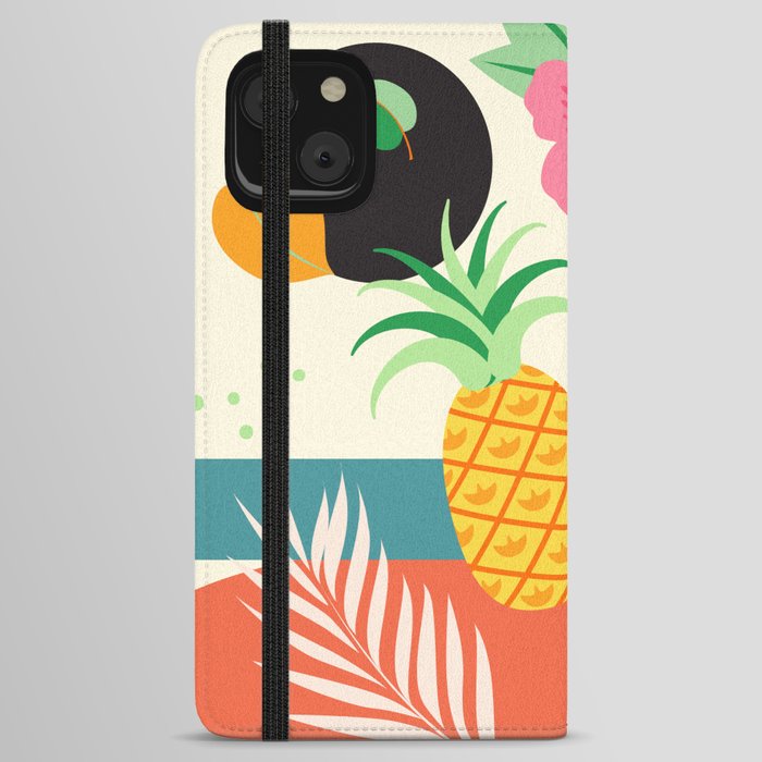 Midcentury Tropical Vibes iPhone Wallet Case