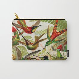 Vintage Hummingbird Illustration Carry-All Pouch