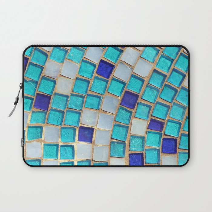 Blue Tiles - an abstract photograph. Laptop Sleeve