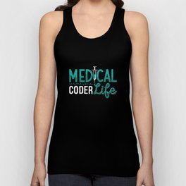 Medical Coder Life Assistant ICD Coding Programmer Unisex Tank Top