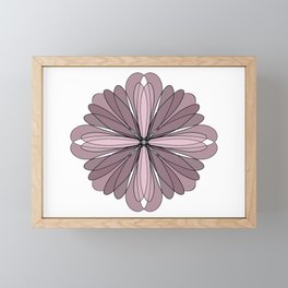 Pink Flower Framed Mini Art Print