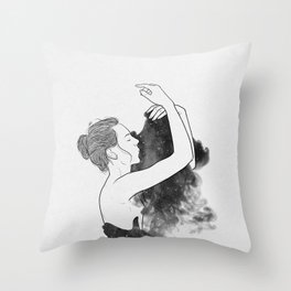 Lonely days of galaxy. Throw Pillow