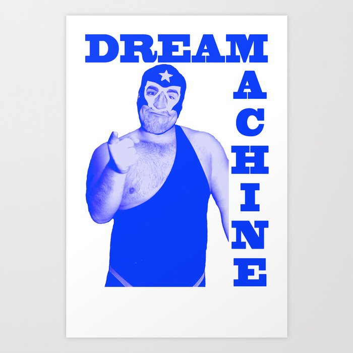 Memphis Wrestler Dream Machine Art Print