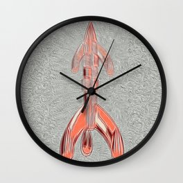 On Our Way Rocket Wall Clock