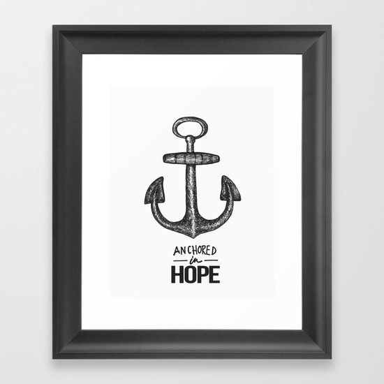 Anchored Framed Art Print