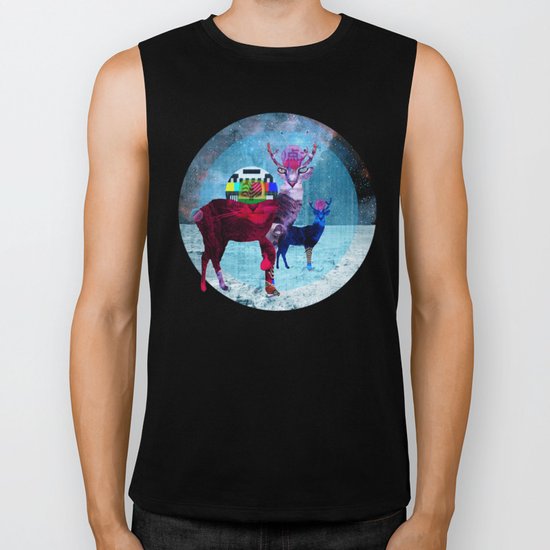 DeerSpaceInvasion MarsCat Biker Tank