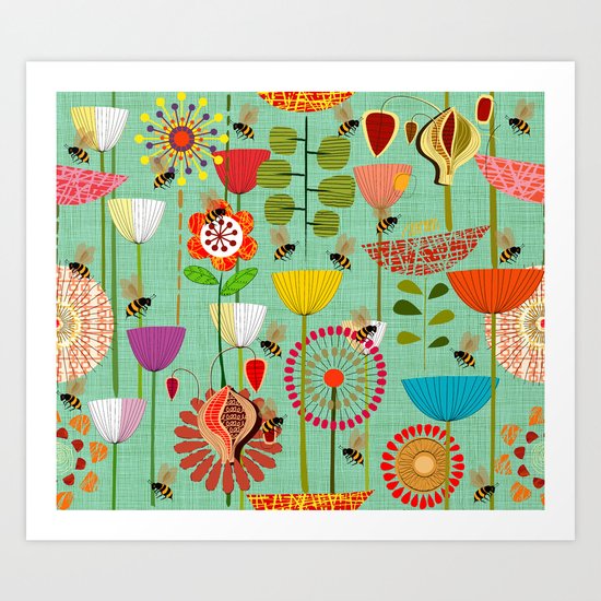 WHERE THE BEES FLY Art Print