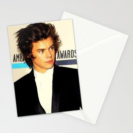 Harry Styles With Color Halftone Stationery Card