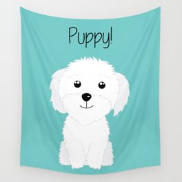 It is a puppy - National Puppy Day Wall Tapestry