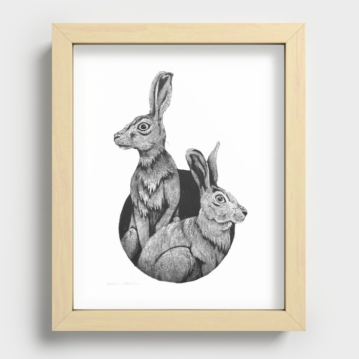 Rabbit Hole Recessed Framed Print