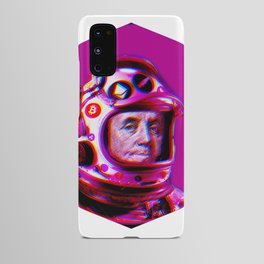 Crypto Benjamin | Astronaut Cyber Space Miner | Purple Android Case