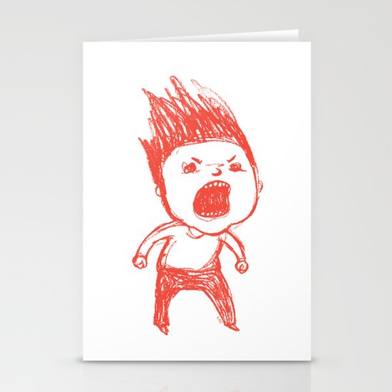 Angry Guy Stationery Cards