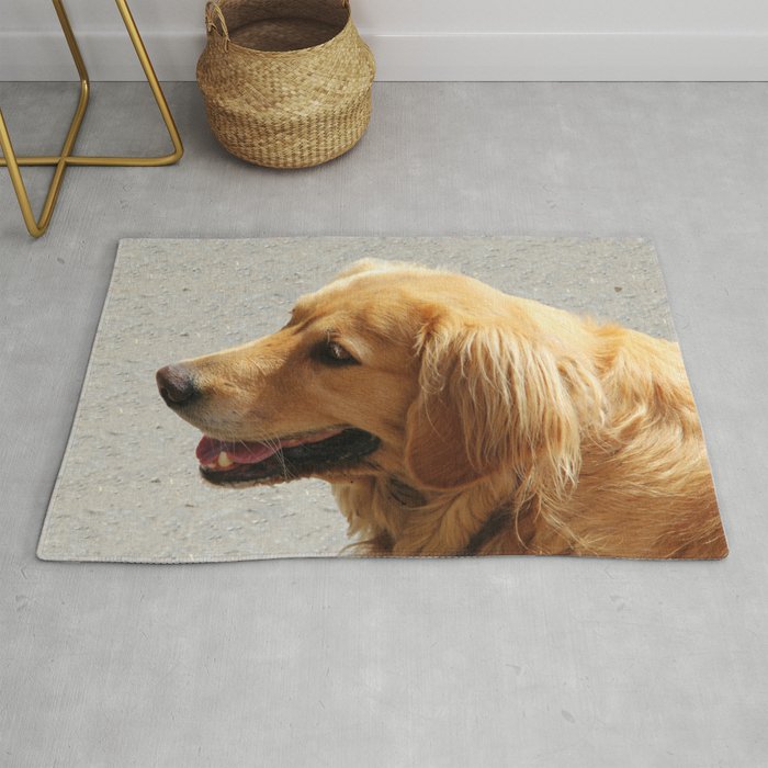 Happy Golden Retriever Rug By Liliana4art Society6