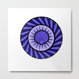 Sea-shell symbol Metal Print