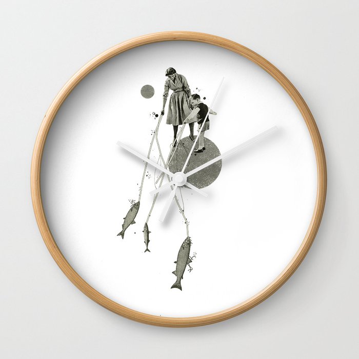 April | Collage Wall Clock