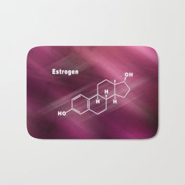 Estrogen Hormone Structural chemical formula Bath Mat