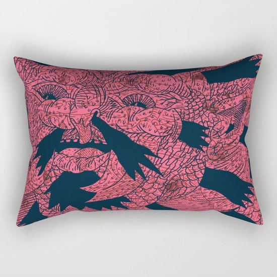 Underwater King of Onion Rings Rectangular Pillow