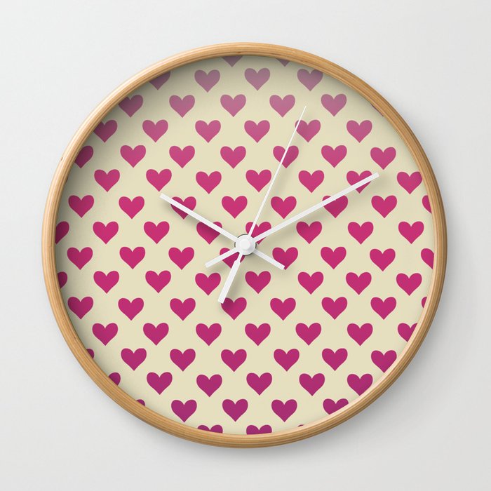 Retro Minimal Heart | Valentine’s Day Wall Clock