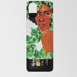 A Woman Peers Out From Behind The Ivy  Android Card Case