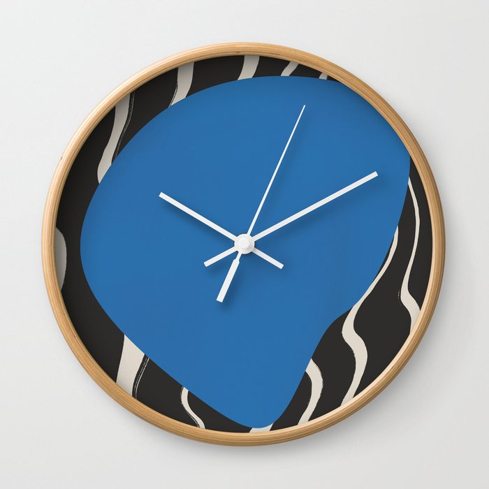 Liquid blue Wall Clock