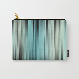 Abstract Turquoise Stripes Carry-All Pouch