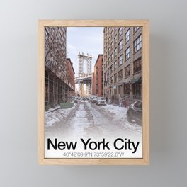 Brooklyn New York Framed Mini Art Print