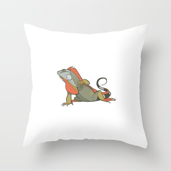 Iguana Throw Pillow