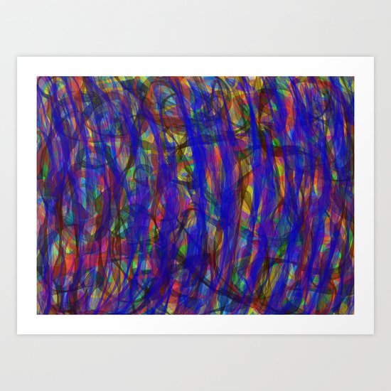 Blue Intensity Art Print