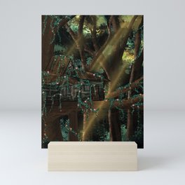 Green Forest House Mini Art Print