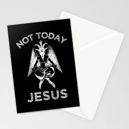 Not Today Jesus Stationery Cards
