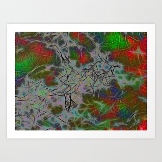 Green Nebula Art Print