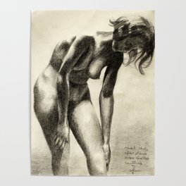 Model Study, after Laure Albin Guillot - 25-08-22 Poster