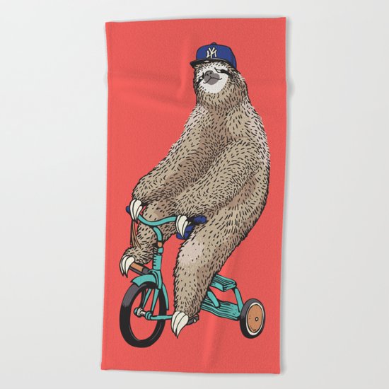 Haters Gonna Hate Sloth Beach Towel