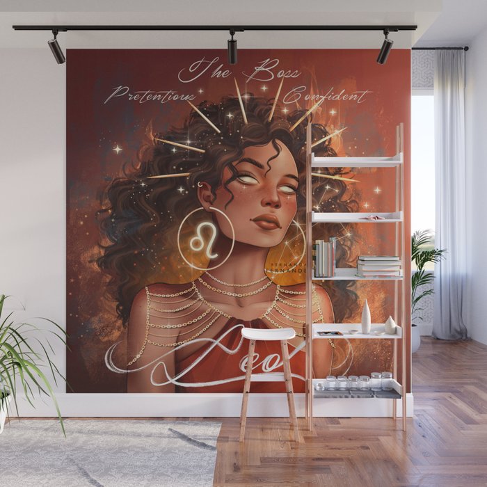 Zodiac Signs: Leo Wall Mural