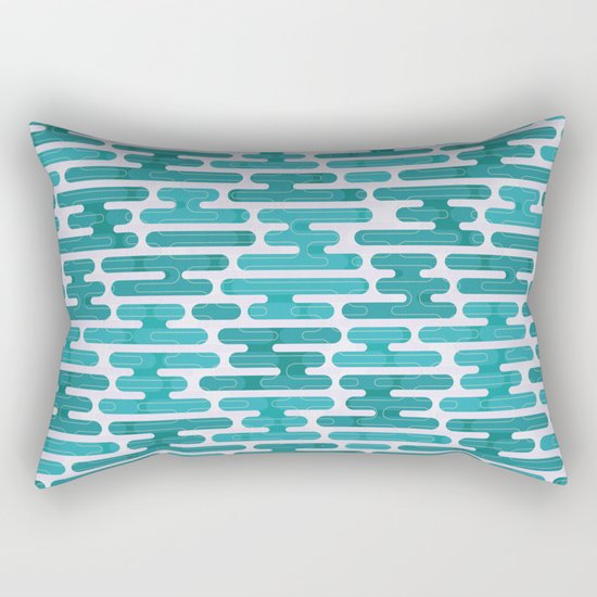 Modern japanese pattern. Rectangular Pillow
