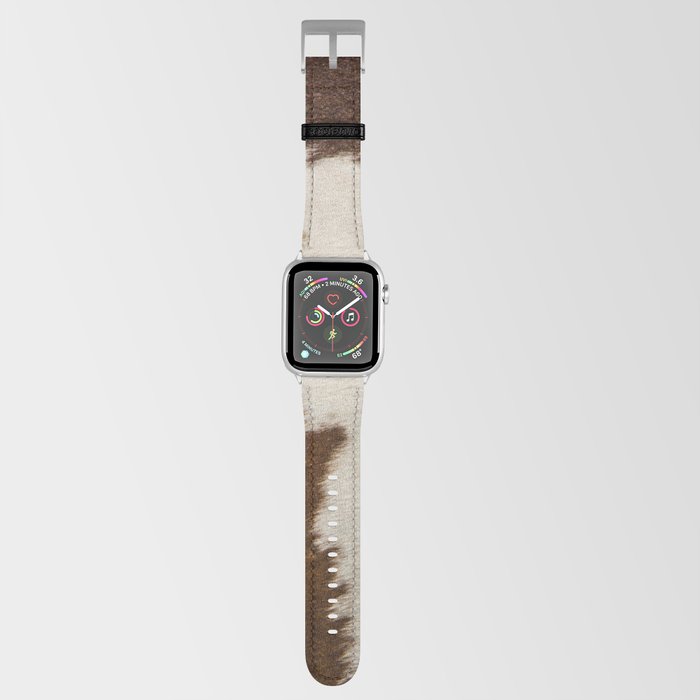 Cowhide, Cow Skin Print Pattern, Modern Cowhide Faux Leather Apple Watch Band