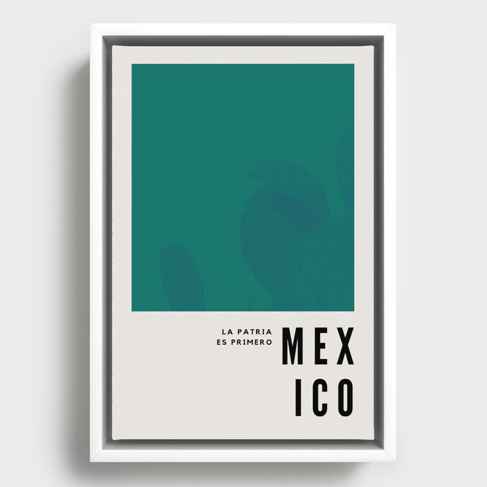 Mexico Framed Canvas