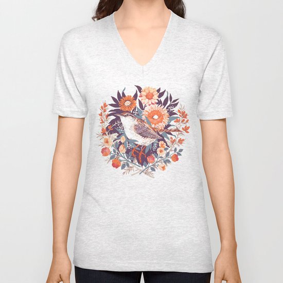 Wren Day Unisex V-Neck