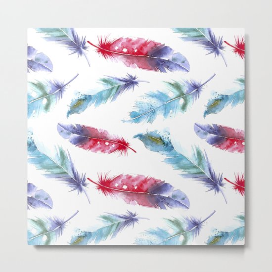 Feathers Metal Print