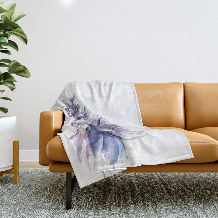 Unicorn - Gust Throw Blanket