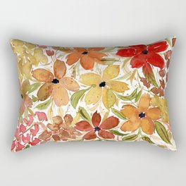 Watercolor flowers Rectangular Pillow