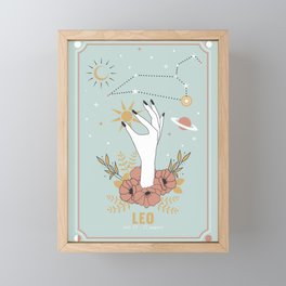 Leo Zodiac Series Framed Mini Art Print