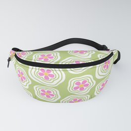 Y2K Flower Power // Lime Fanny Pack