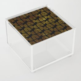 Arch Pattern Gold on Black Acrylic Box