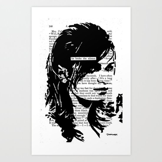 He Broke the Silence Art Print